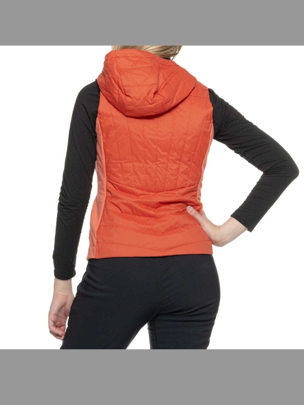SmartWool Smartloft Vest Womens XS Coral Reef Merino Wool Zip Lightweight Hooded - Picture 5 of 5